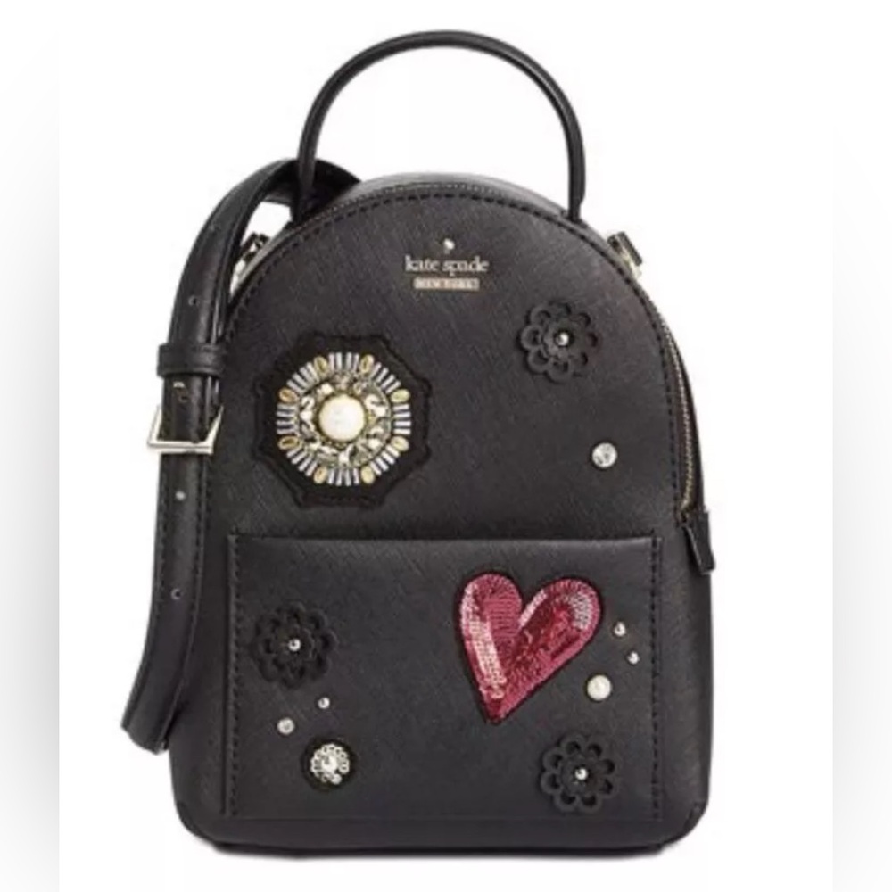 kate spade finer things - merry convertible leather backpack EUC - Picture 6 of 8
